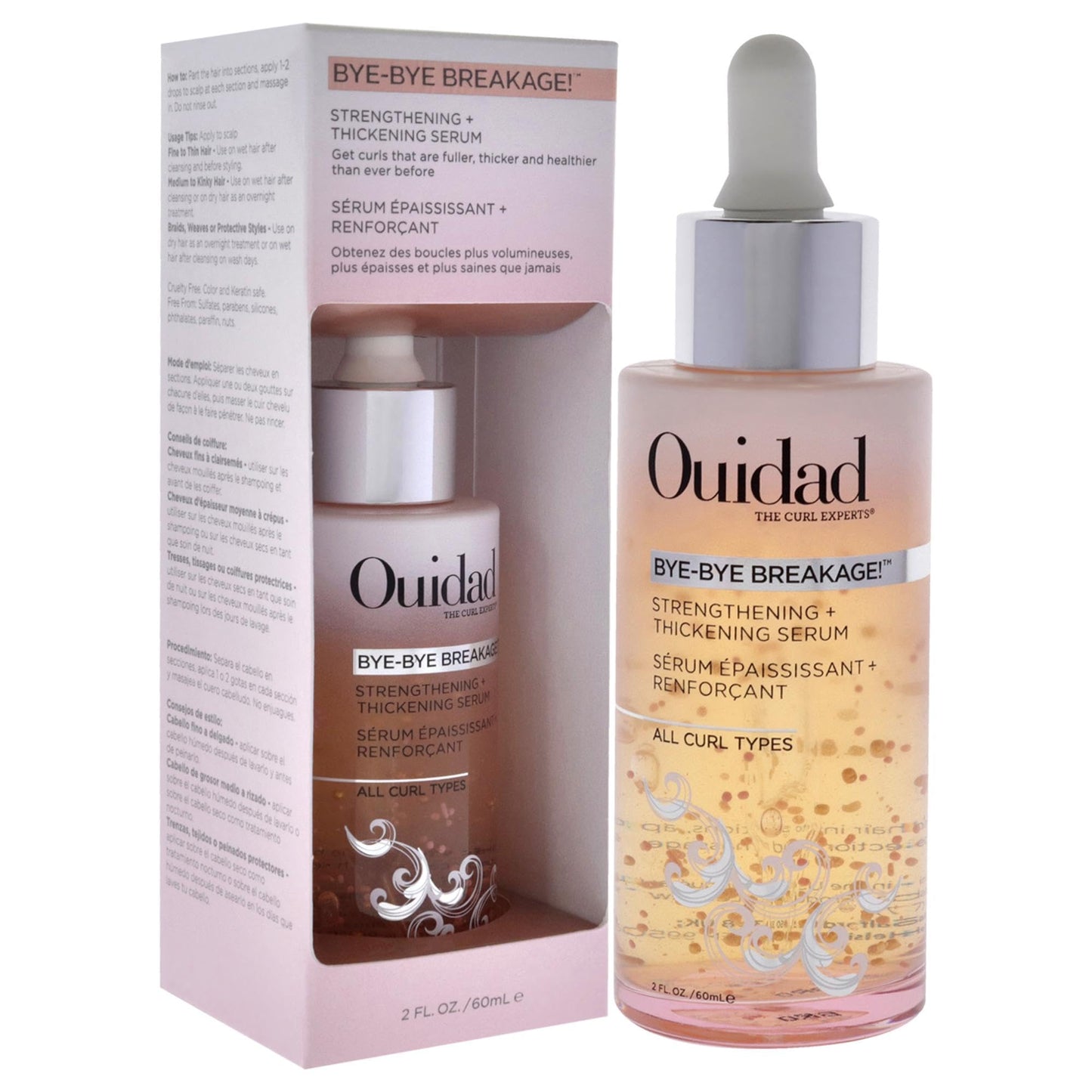 OUIDAD Bye Bye Breakage Scalp Booster - Strengthening and Thickening Serum for Hair Growth - 2oz, 2 oz.