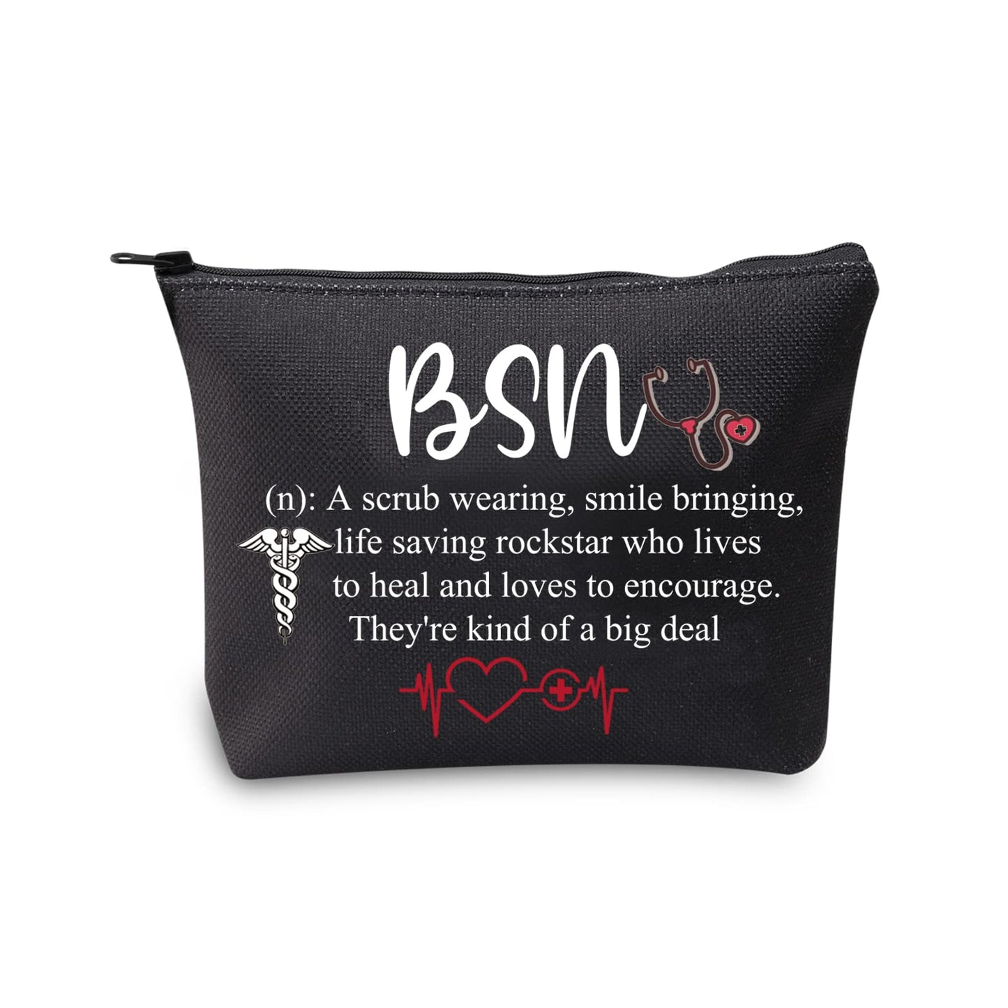 BSN Graduation Gift Cosmetic Makeup Bag for Bachelor of Science in Nursing