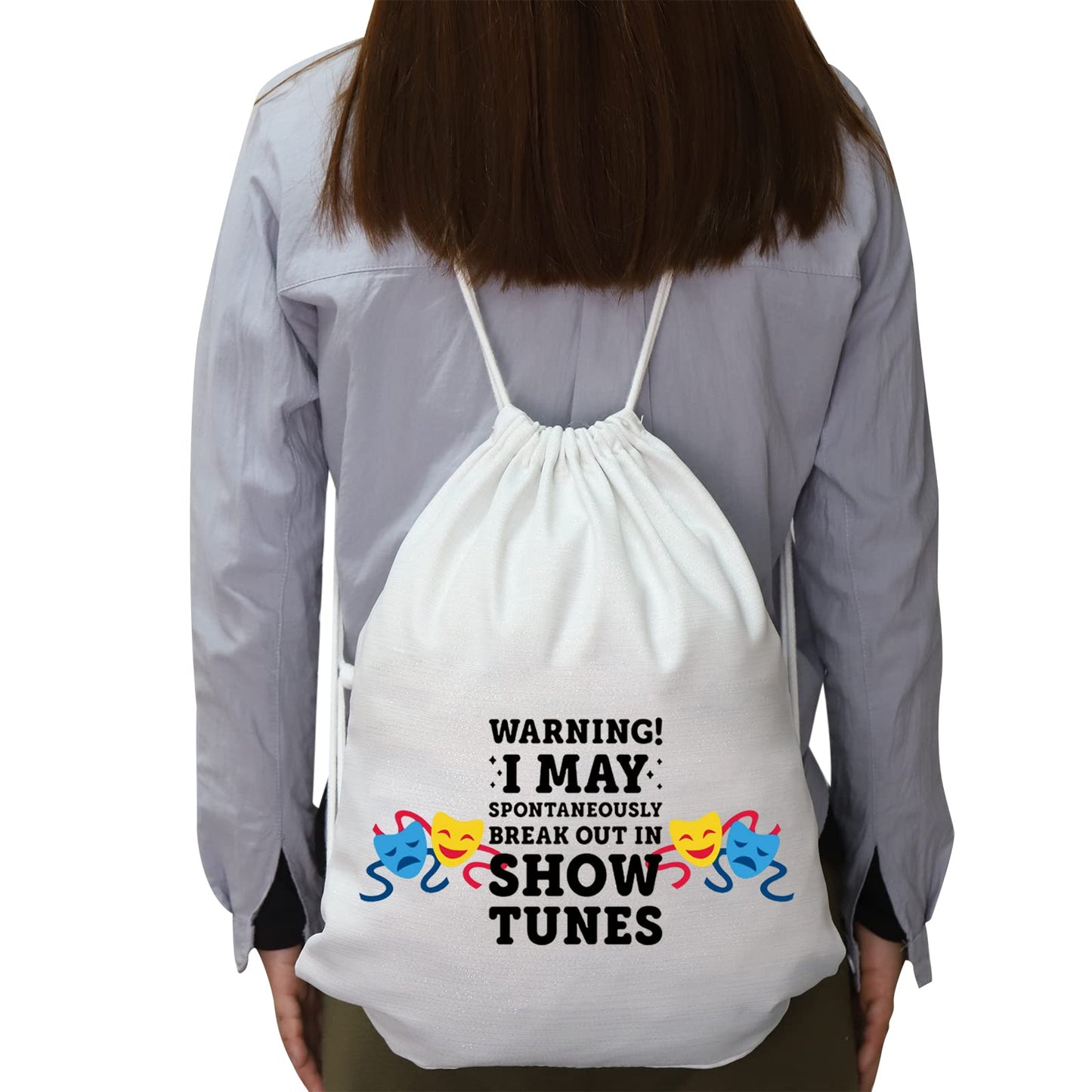 TSOTMO Warning I May Randomoly Break Out In Show Tunes Bag Theatre Novelty Backpack Broadway Musical Theater Gift (Show Pack)