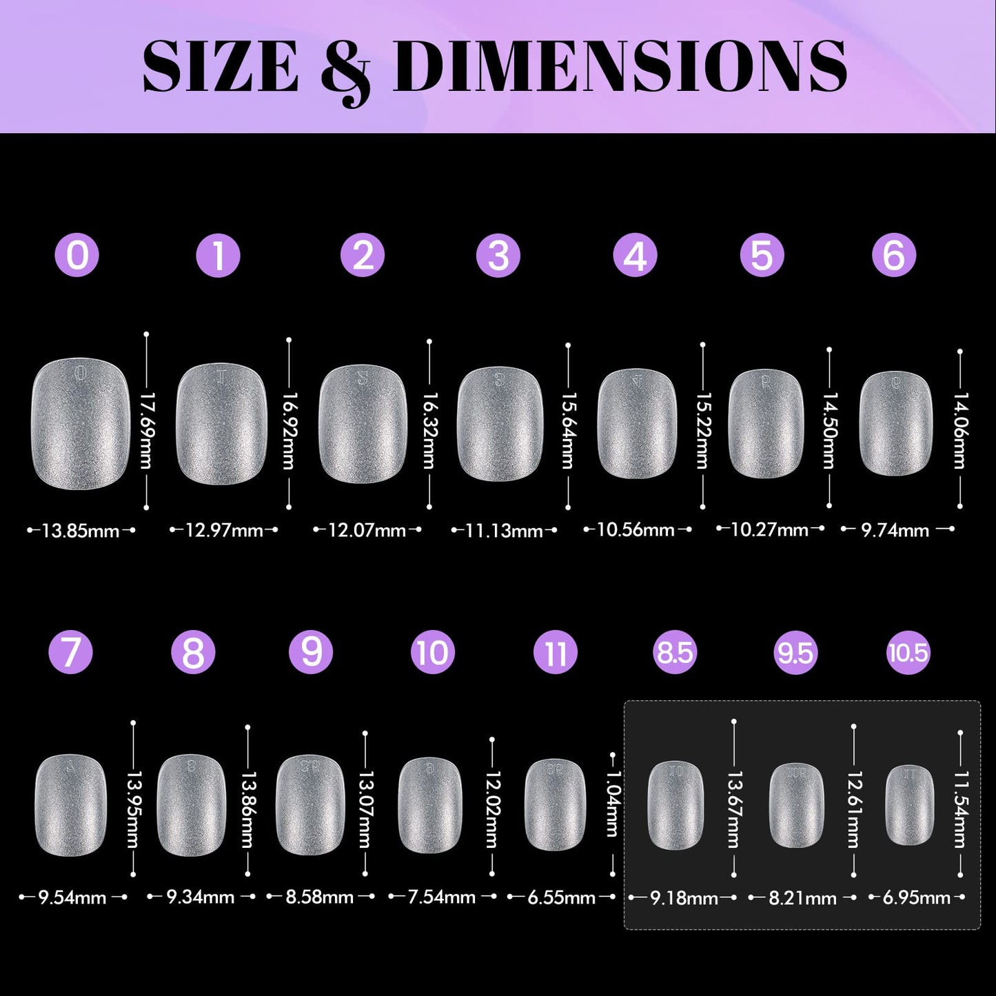 Ejiubas Extra Short Gel Nails, 15 Sizes Pre-buff Finish Full Matte Short Ova Nail Tips, 300Pcs Ultra Fit & Natural Acrylic Nails, Full Cover False Nails with Box for Nail Extensions