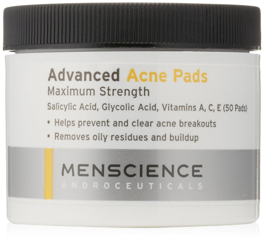 MenScience Androceuticals Advanced Acne Pads, 50 Pads