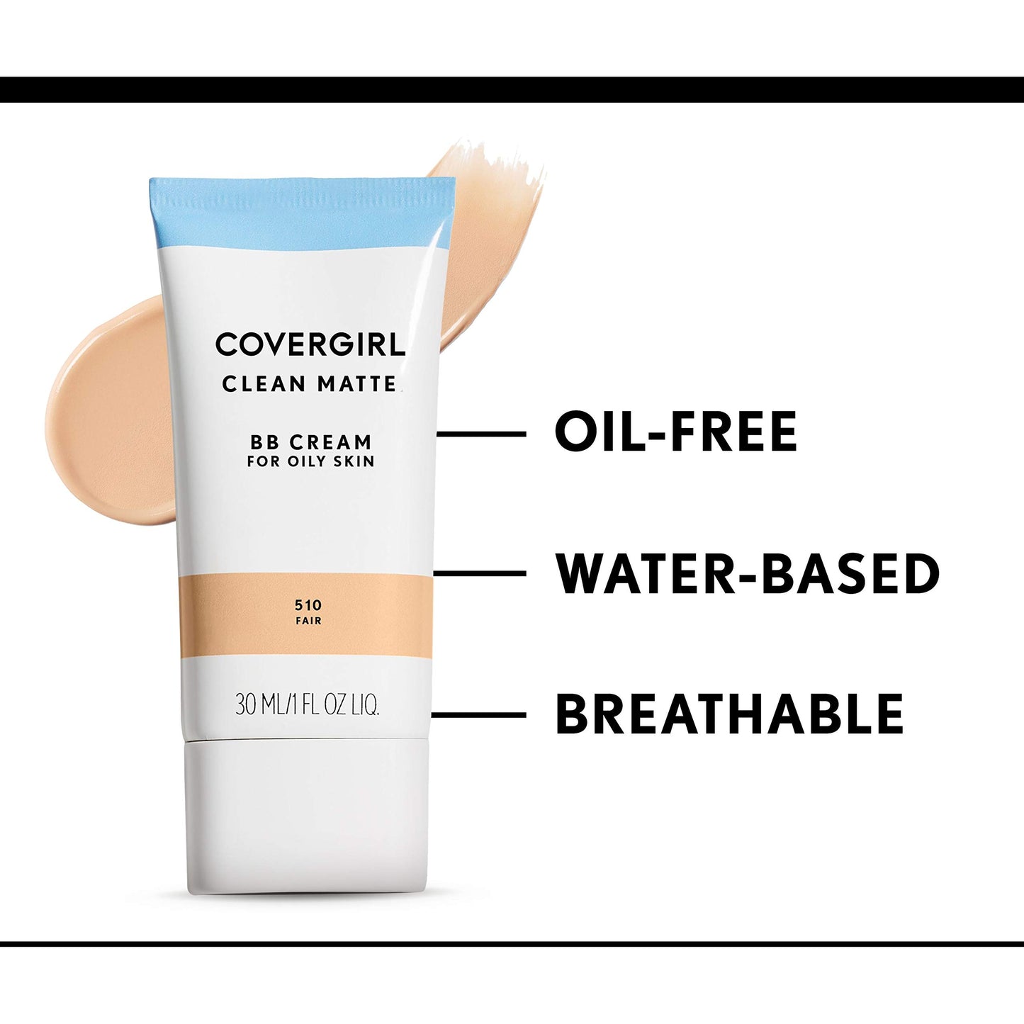 COVERGIRL - Clean Matte BB Cream, Oil-Free, Long-Lasting, Sensitive Skin, Lightweight, 100% Cruelty-Free (Pack of 2)