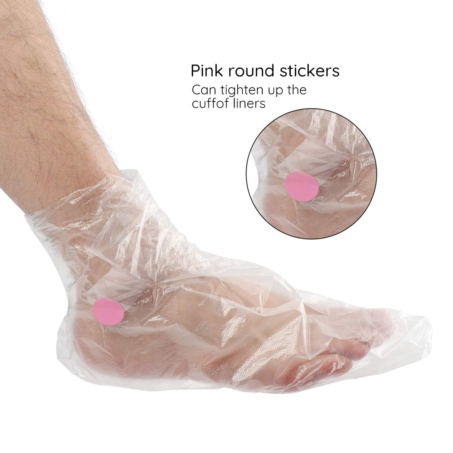 Segbeauty Paraffin Wax Bath Liners for Foot, 400pcs Extra Large XL Paraffin Foot Bags, Plastic Paraffin Bath Socks Hot Wax thera-py Booties Covers for Foot Wax treat-ment Paraffin Wax Machine