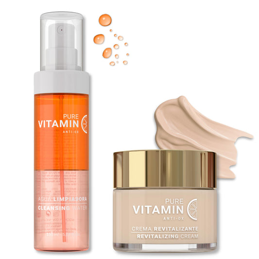 Noche Y Dia Cleansing and Moisturizing Vitamin C Bundle - Vitamin C Cleanser & Vitamin C Face Cream