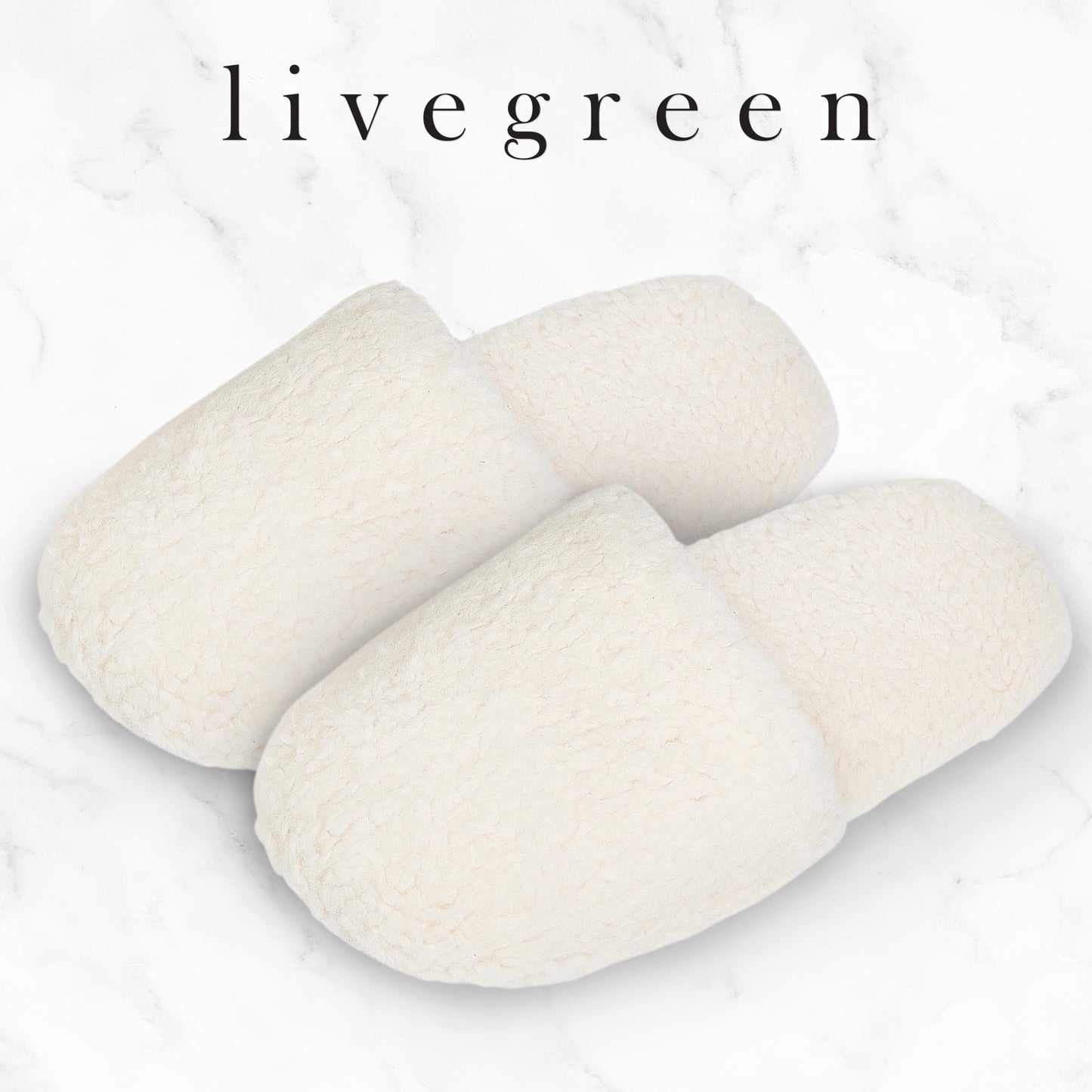 Live Green Foot Care Collection in Eucalyptus, Foot Spa Set with Sherpa Slippers, Foot Lotion (60ml), Foot Scrub (60ml) and 2 Bath Bombs (80 grams each)