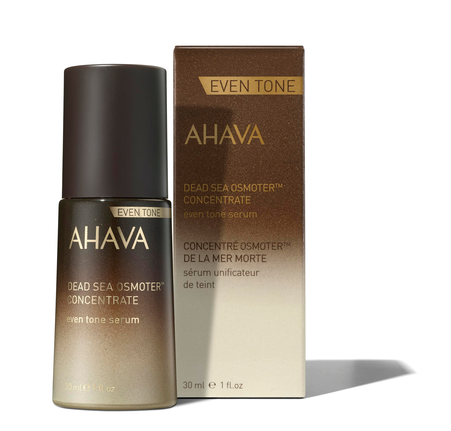 AHAVA Dead Sea Osmoter Concentrate Even Tone Serum - Powerful, highly concentrated serum to promote a brighter, more even, illuminated complexion while visibly correcting skin tone, 1 Fl.Oz