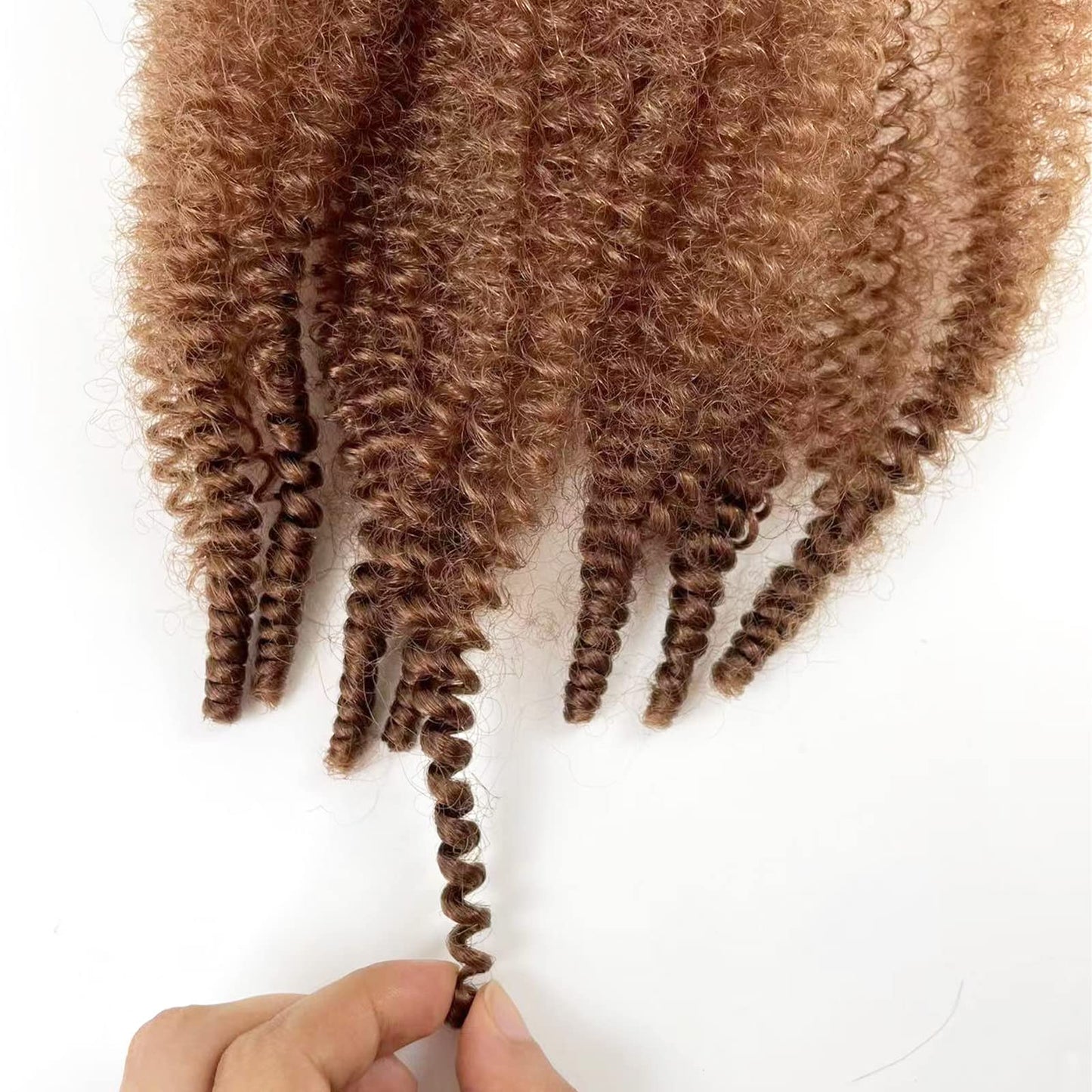 24 Inch Springy Afro Twist Hair 30# Color Pre Separated Kinky Twist Hair for Braiding 8 Packs Marley Twist Braiding Hair Soft Kinky Twists Hair for Braiding (24 Inch, 30#)