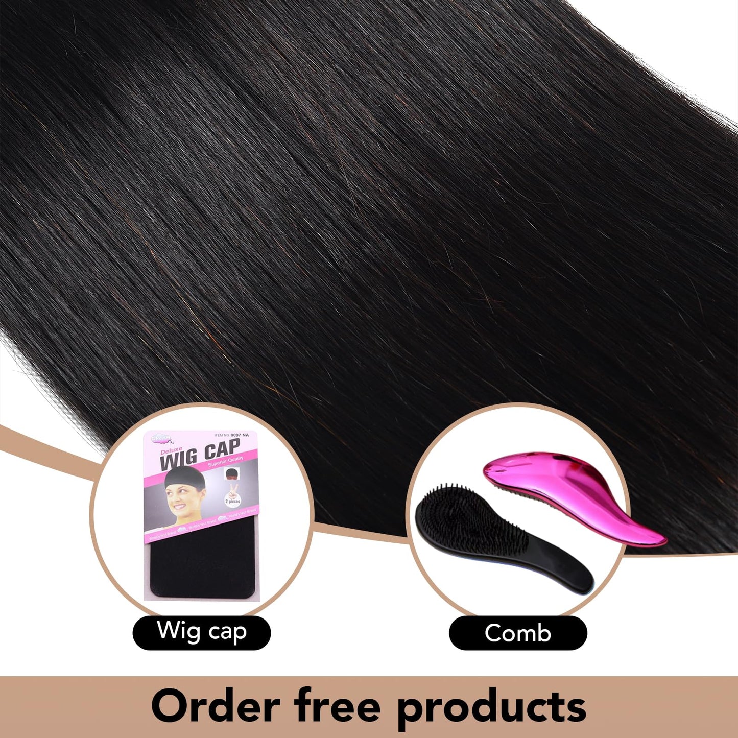 WigTune Raw Straight Human Hair Bundles 16A Raw Hair Bundles Human Hair 18 Inch 100% Tangle-Free Brazilian Raw Remy Hair Bundles Human Hair Raw Straight Bundles Human Hair Extensions