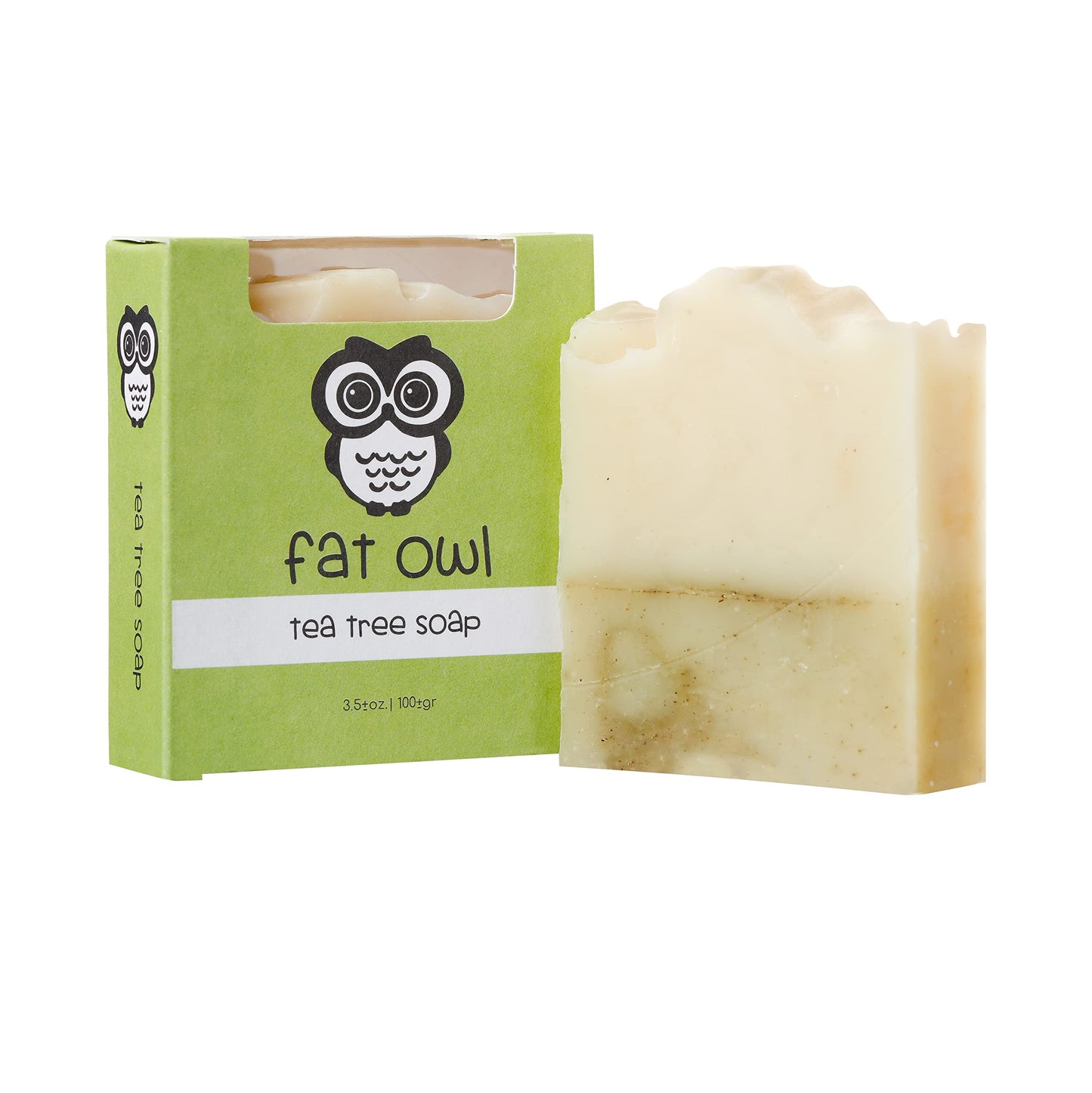 Fat Owl Products Handmade Natural Soap Bars - Palm Oil Free, Organic Bar Soap for Men and Women - Cold Pressed, Fragrance Free 3.5 oz Body Soap Bars (Turmeric, Tea Tree, Cinnamon and Orange)