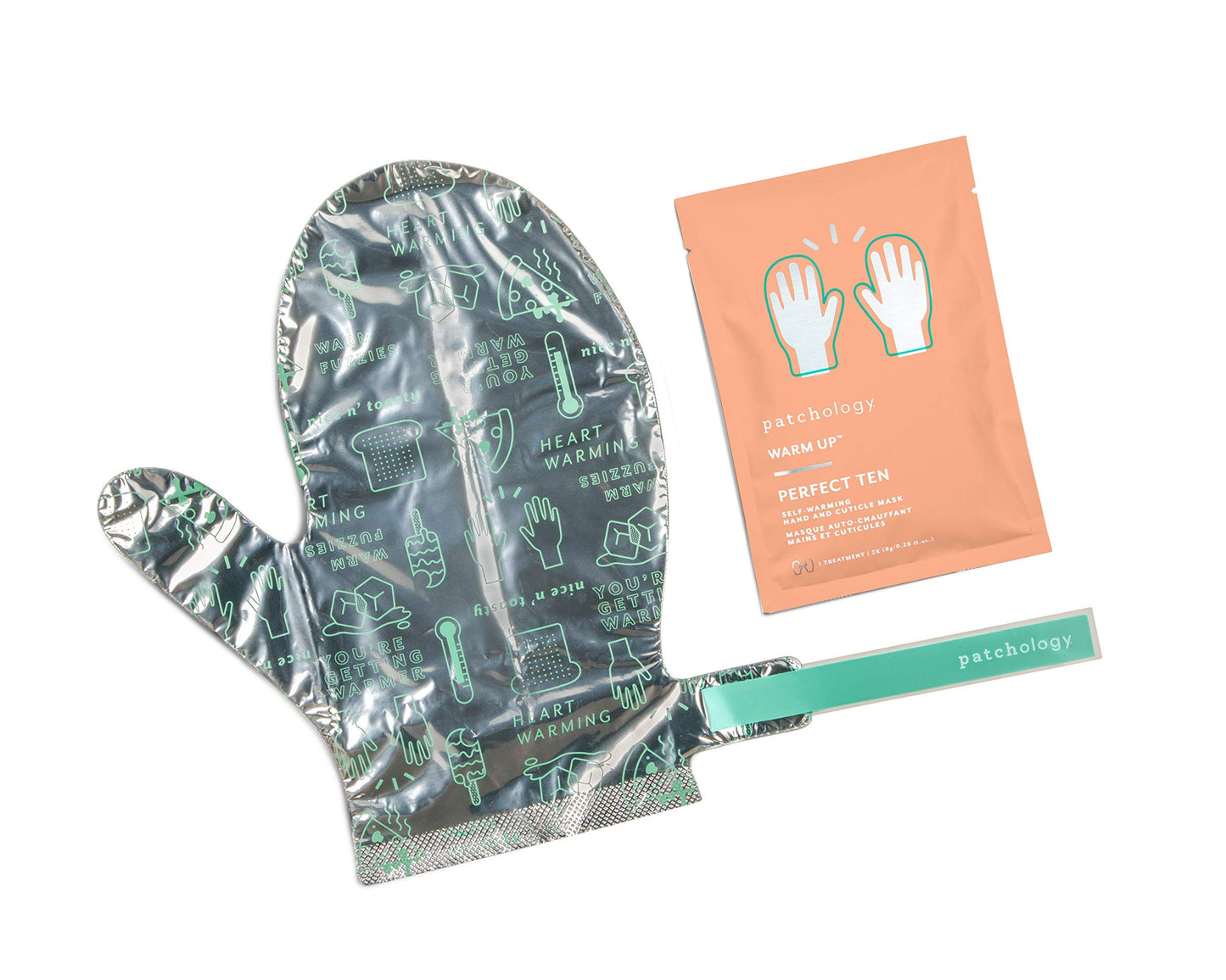 Patchology Bundle with Softening Foot Mask (1 Pack) and Self-Warming Hand Mask (1 Pack) — Foot and Heel Masks for Dry Cracked Feet — Hand and Cuticle Mask Treatment to Moisturize Dry Skin