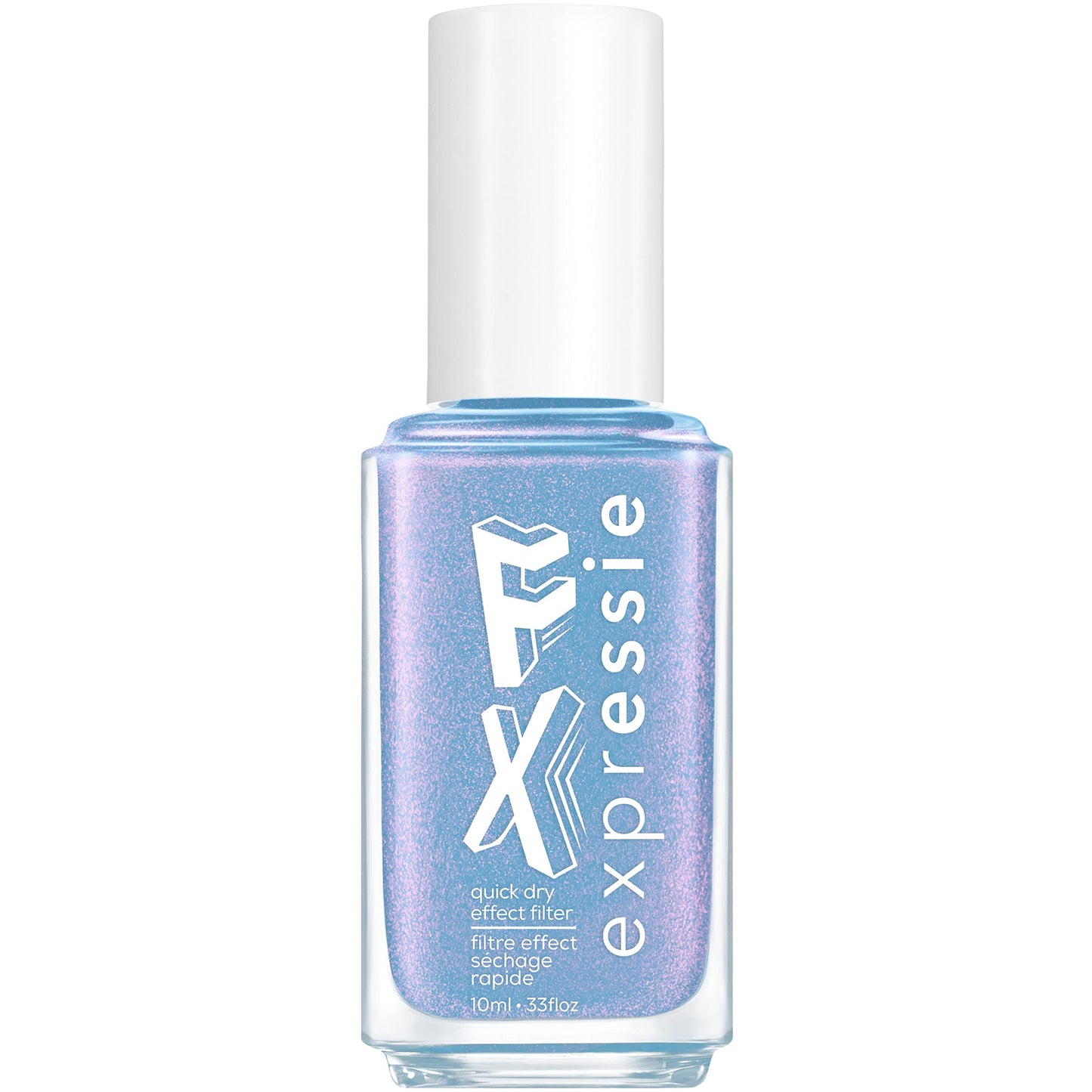 essie expressie FX Quick-Dry Vegan Nail Polish, Immaterial Frost, Frosty Blue, 0.33 Ounce