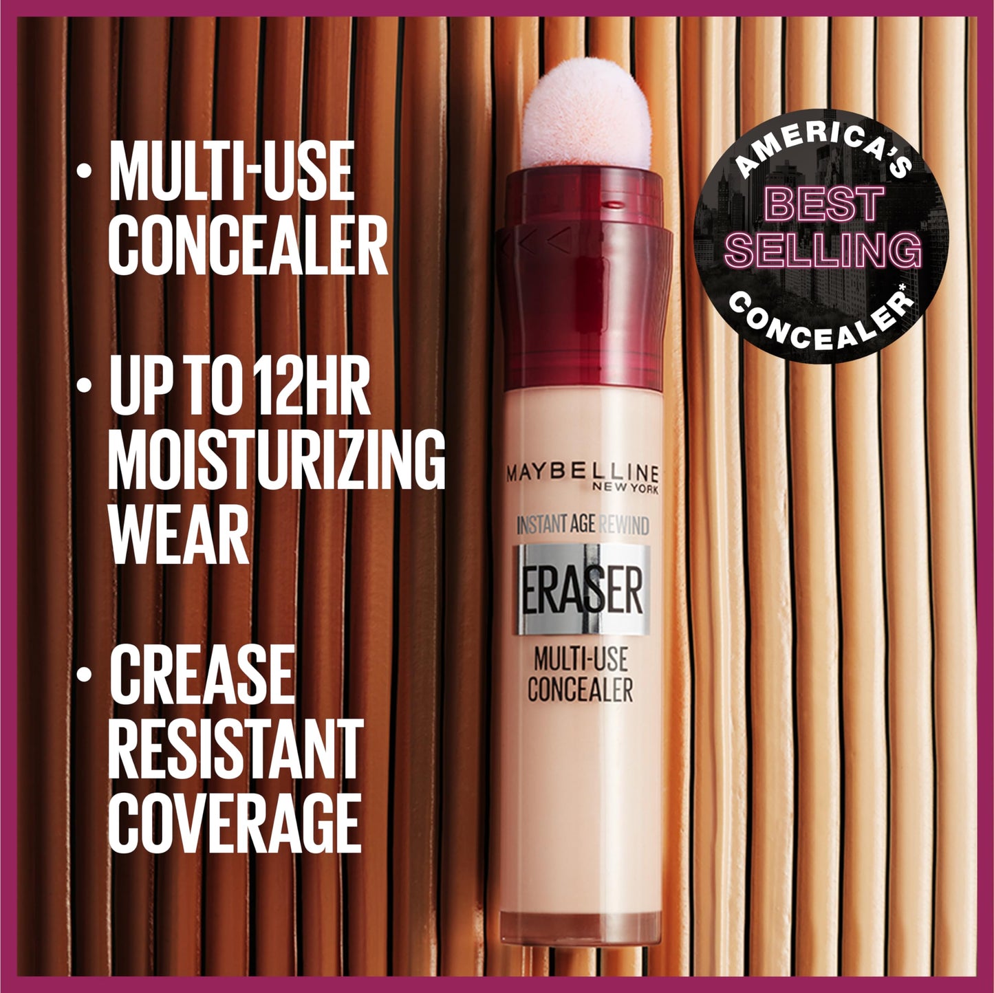 Maybelline Instant Age Rewind Eraser Dark Circles Treatment Multi-Use Concealer, 149, 1 Count (Packaging May Vary)