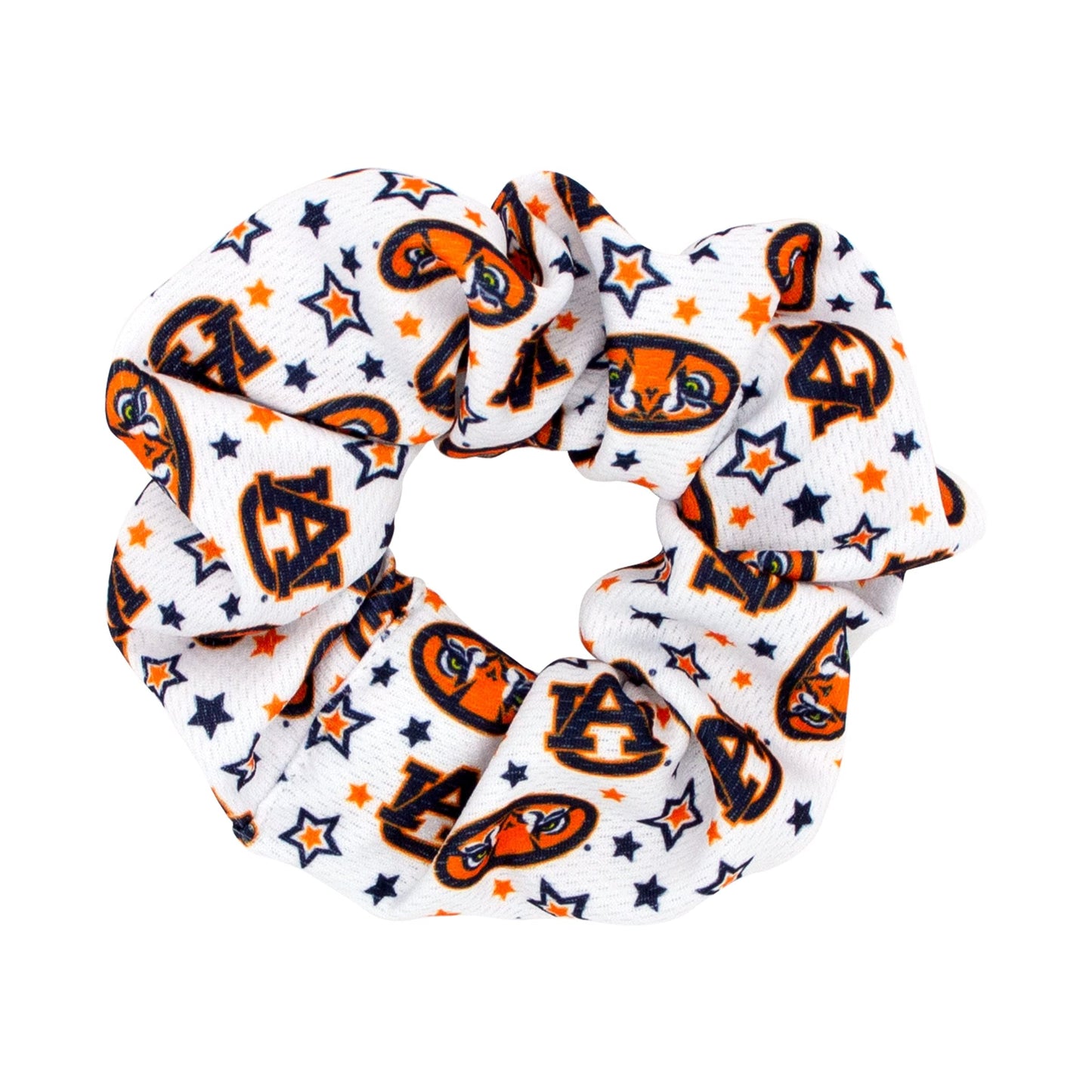 Divine Creations Girls' Collegiate Themed Game Day Logo Print Hair Scrunchie by Wee Ones, One Size, Auburn