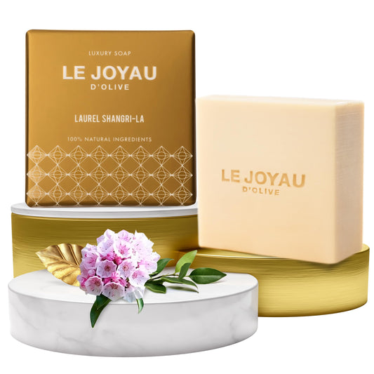 LJO Chemical-Free Soap | Handmade with Only 4 All-Natural Ingredients | No Perfumes | Enriched with Essential Oils Laurel Shangri-La | Great as a Gift | For Men & Women | All Skin Types | Pack of 1