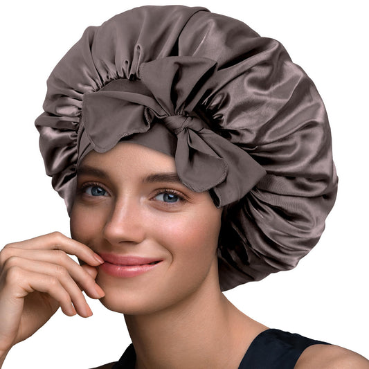 BONNET QUEEN Silk Bonnet for Sleeping Women Satin Bonnet Hair Bonnet night sleep cap scarf wrap for curly hair with tie band