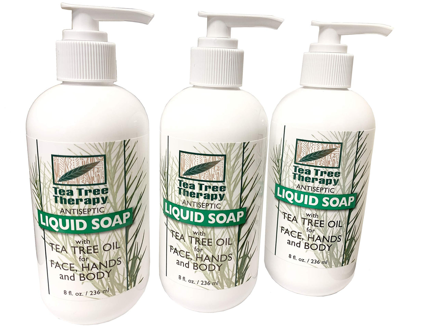 Tea Tree Therapy Tea Tree Liquid Soap 8 oz (3-Pack)