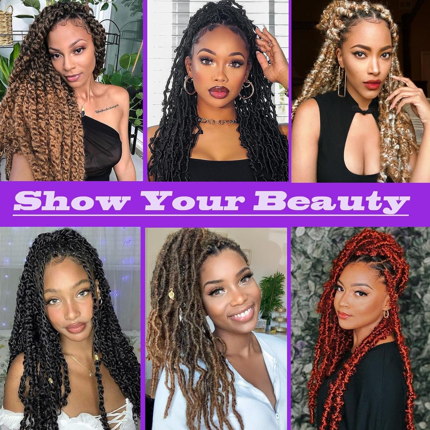 Marley Twist Braiding Hair 18 Inch Springy Afro Twist Hair Kinky Twist braiding Hair 3 Packs Marley Braiding Hair Afro Twist Hair Natural Spring Twist Hair Wrapping Hair for Soft Locs (18inch, 1B)