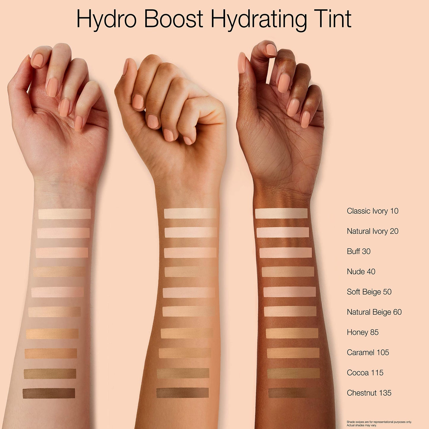 Neutrogena Hydro Boost Hydrating Tint with Hyaluronic Acid, Lightweight Water Gel Formula, Moisturizing, Oil-Free & Non-Comedogenic Liquid Foundation Makeup, 50 Soft Beige, 1.0 fl. oz