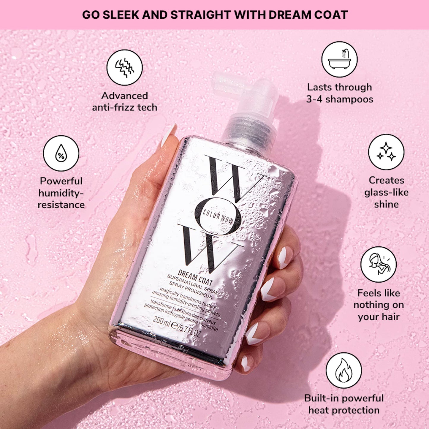 COLOR WOW Dream Duo for Curly Hair – Switch up your style from curly to straight and back again; advanced frizz control + heat protectants keep hair smooth, healthy and glossy.