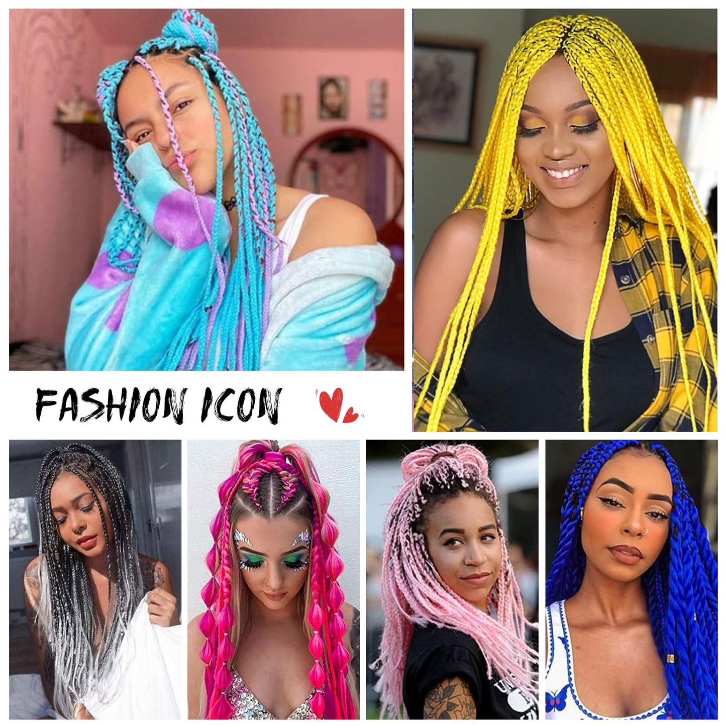 Braiding Hair Pre Stretched - 26 Inch Pre Stretched Braiding Hair Sky Blue Braiding Hair Soft Yaki Texture 3 Packs Crochet Hair Extensions Braids for Black Women (26 Inch(3Packs), Sky Blue)