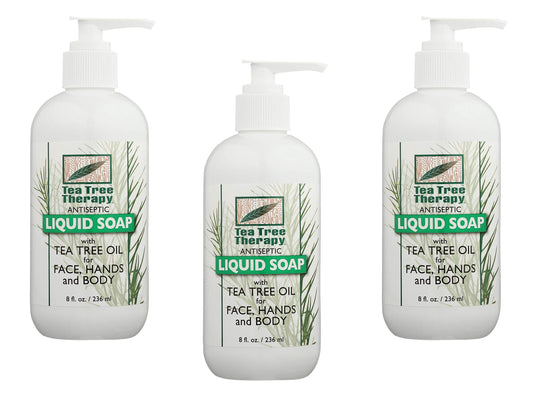 Tea Tree Therapy Tea Tree Liquid Soap 8 oz (3-Pack)