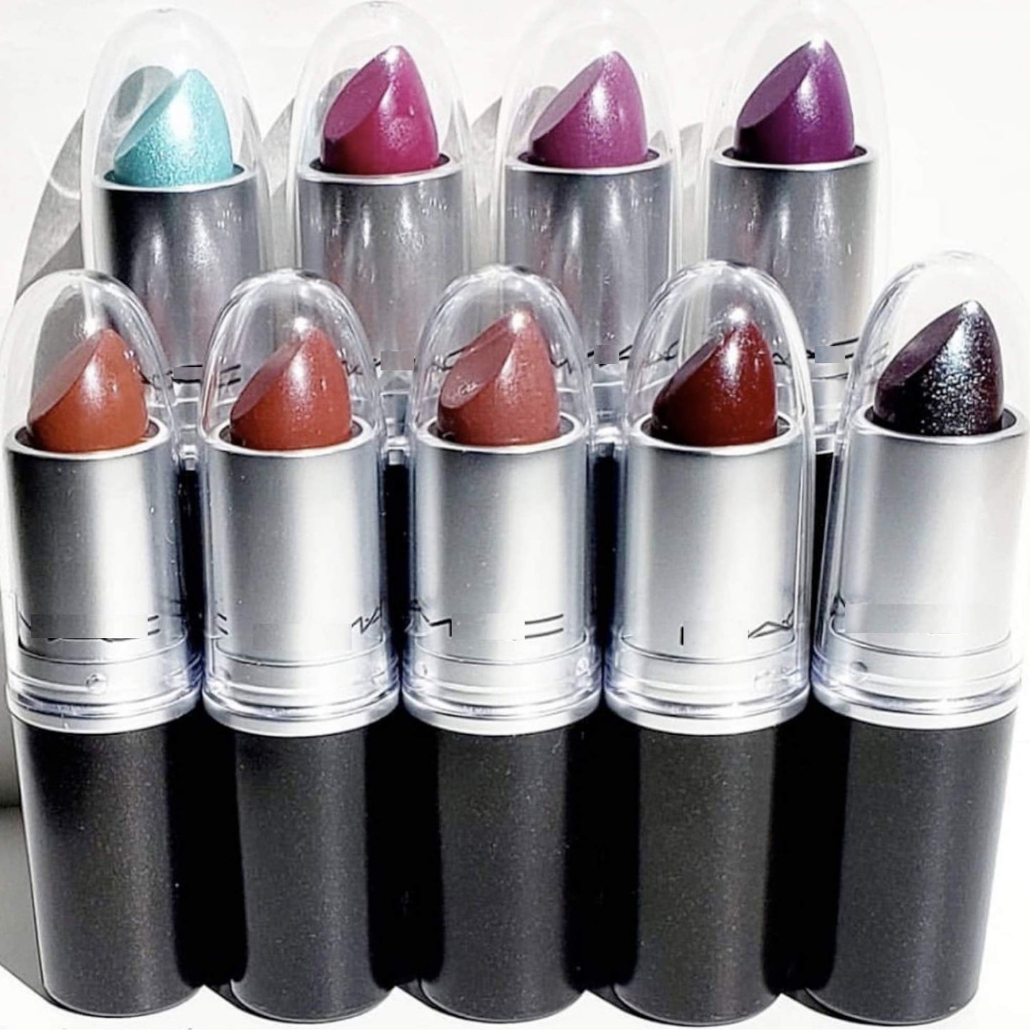 byAlegory Clear Lipstick Caps Compatible With MAC - Replaces Original Cap To See Your Favorite Lipstick Color Easily (48 Caps)