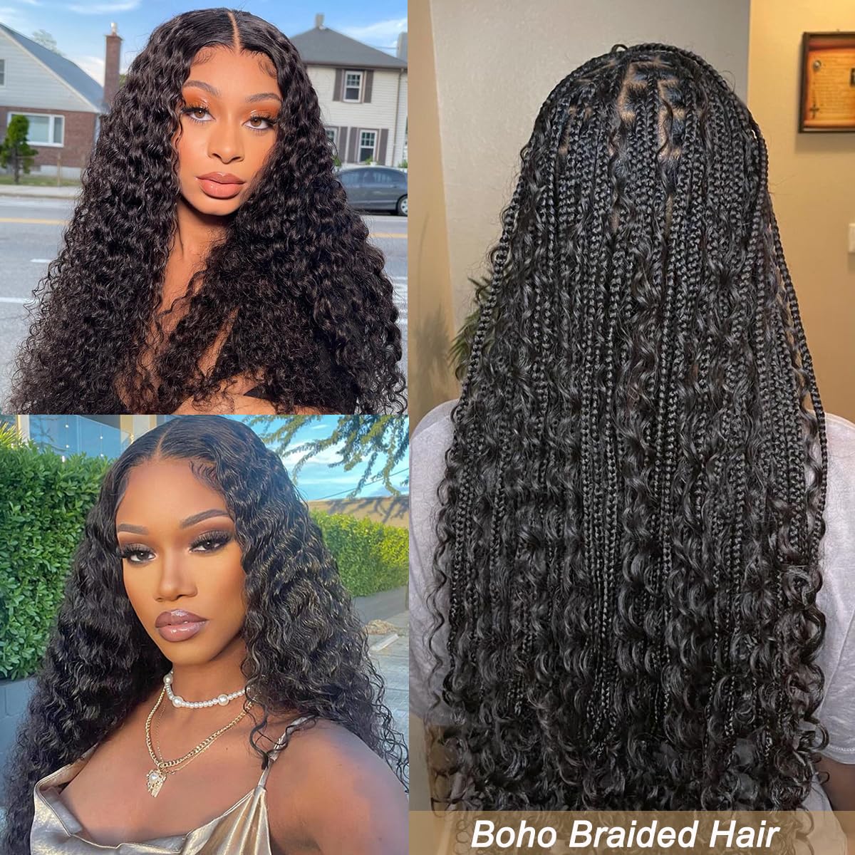 Beauty Youth Deep Curly Human Hair 3 Bundles(16 14 12inch)100% Unprocessed Brazilian Virgin Deep Wave Hair Weave 3 Bundles Human Hair Deep Curly Hair Extensions Natural Color