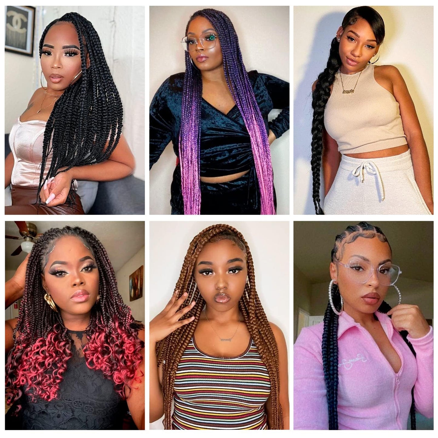 DIFUNEE Pre-stretched Braiding Hair - 16 Inch 8 Packs Ombre Red Short Braiding Hair For Twist or Box Braids, Yaki Texture Hot Water Setting Synthetic Braiding Hair Extensions (16 Inch, T530-8P)