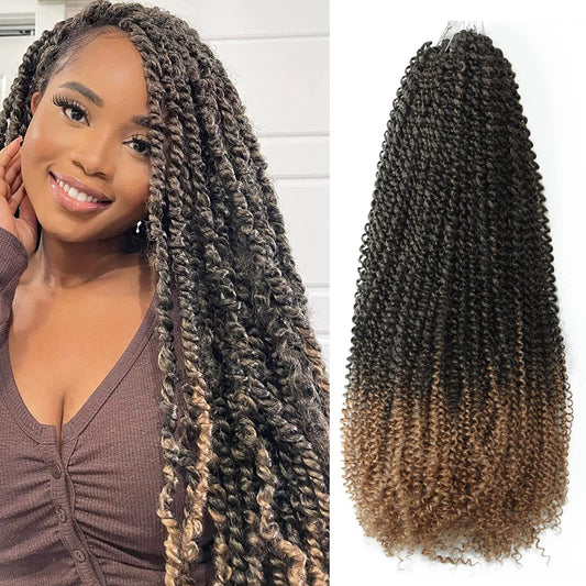 ROSDINA Passion Twist Hair - 32 Inch 6 Packs Ombre Blonde Super Long Bohemian Hair For Passion Twist Crochet Hair Butterfly Locs, Synthetic Braiding Hair Extensions (32 Inch,T27-6P)