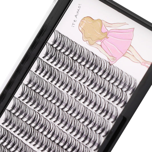 Dedila 8-22mm to Choose 20D/40D/60D/80D/100D Individual False Eyelashes Makeup Cluster Eyelashes Thickness 0.07mm D Curl Natural long Black Soft 3D Eye Lashes Extensions (20D-13mm)