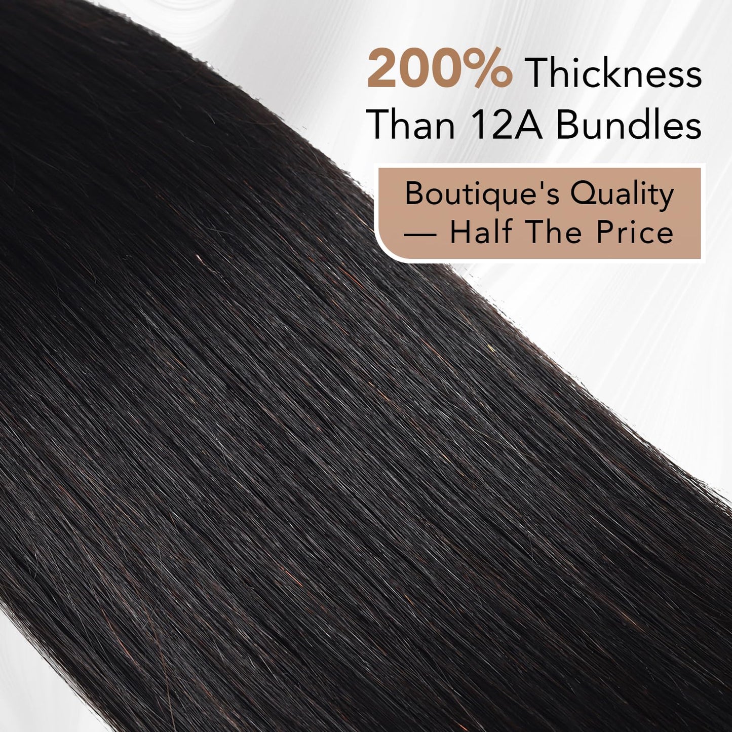 WigTune Raw Straight Human Hair Bundles 16A Raw Hair Bundles Human Hair 18 Inch 100% Tangle-Free Brazilian Raw Remy Hair Bundles Human Hair Raw Straight Bundles Human Hair Extensions