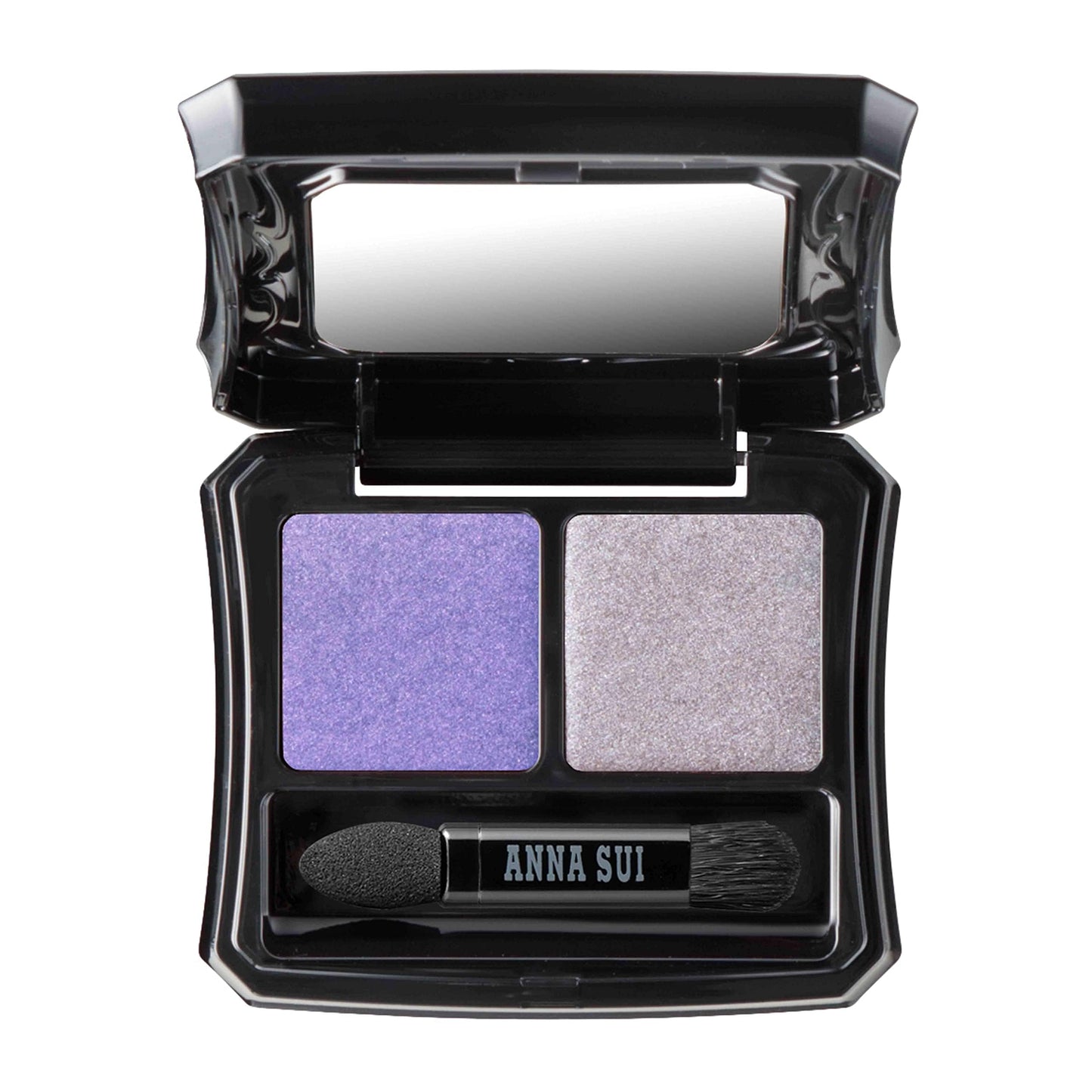 ANNA SUI - Eye Color Compact - Two-Tone Eye Shadow Fillers for Eyeshadow Palette - Blue and Gray Long-Lasting Eye Makeup - 10 Club x NYC - 0.05 oz.