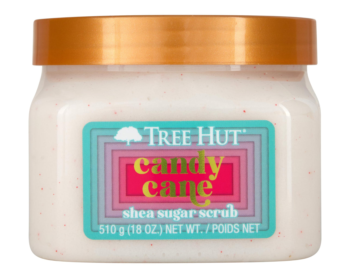 Tree Hut Candy Cane Shea Sugar Exfoliating & Hydrating Body Scrub, 18 oz.