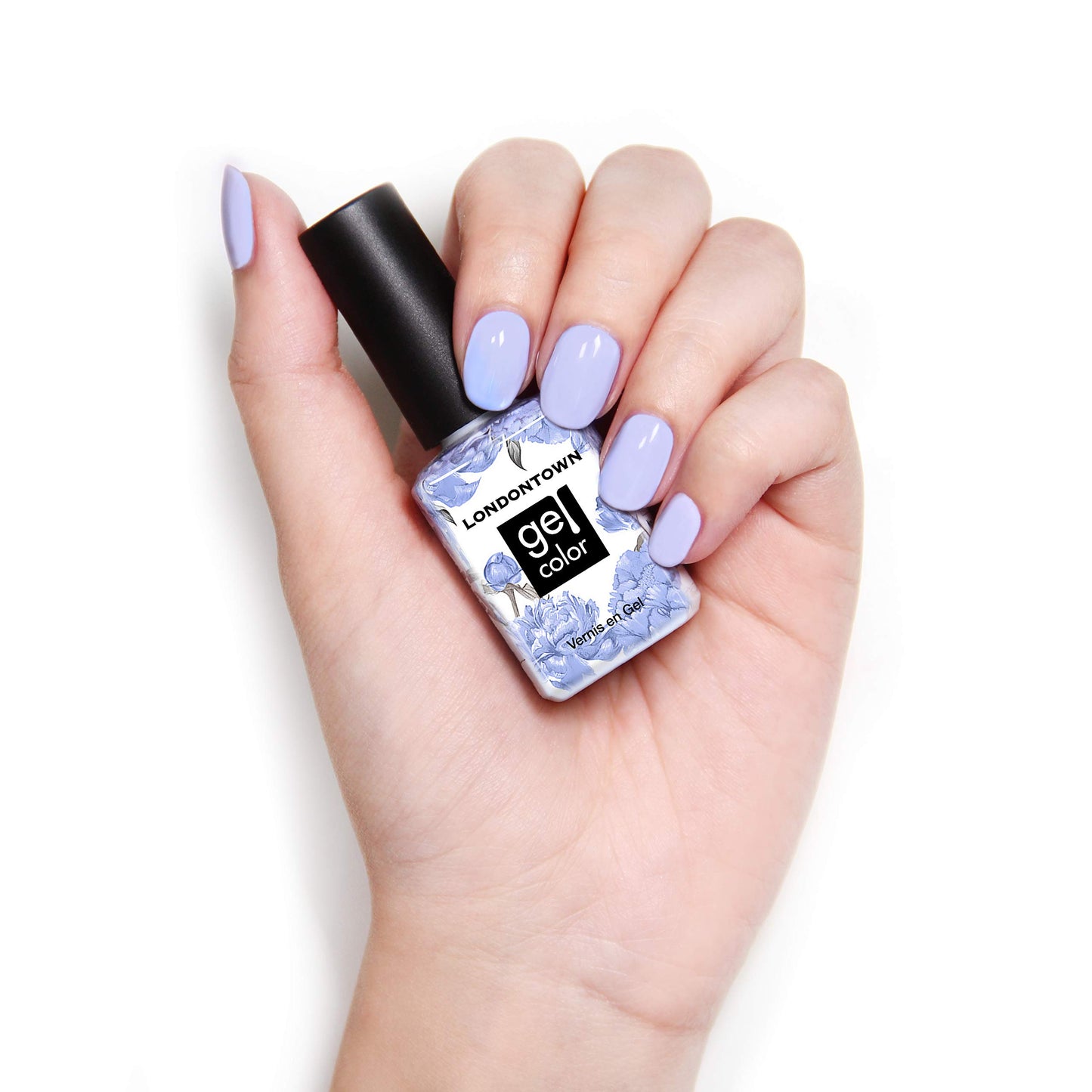 LONDONTOWN UV/LED Gel Nail Color, Nail Lacquer, Shades of Blue, Vegan, Cruelty Free, Dainty Daze