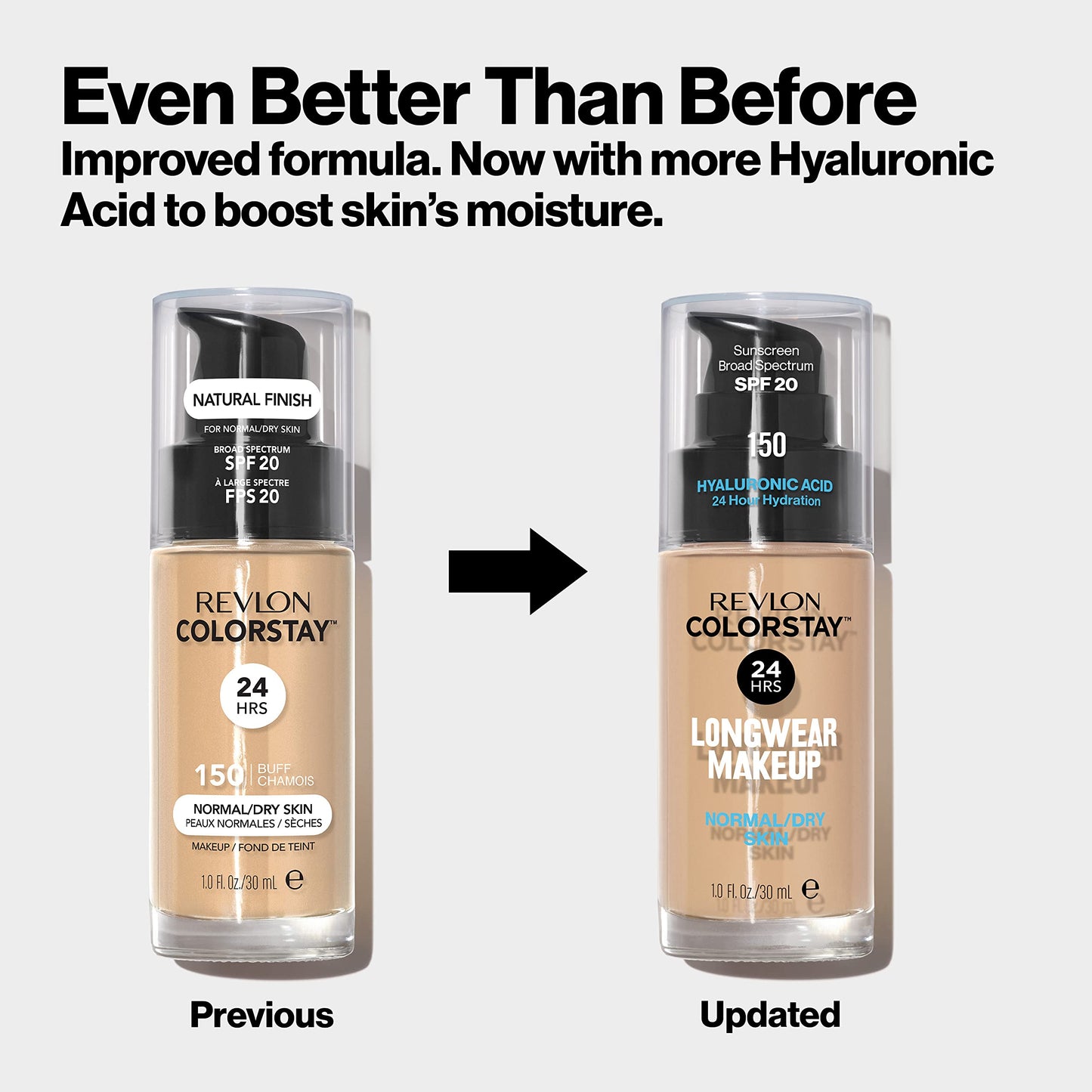 Revlon Liquid Foundation, ColorStay Face Makeup for Normal & Dry Skin, SPF 20, Longwear Medium-Full Coverage with Natural Finish, Oil Free, 295 Dune, 1 Fl Oz