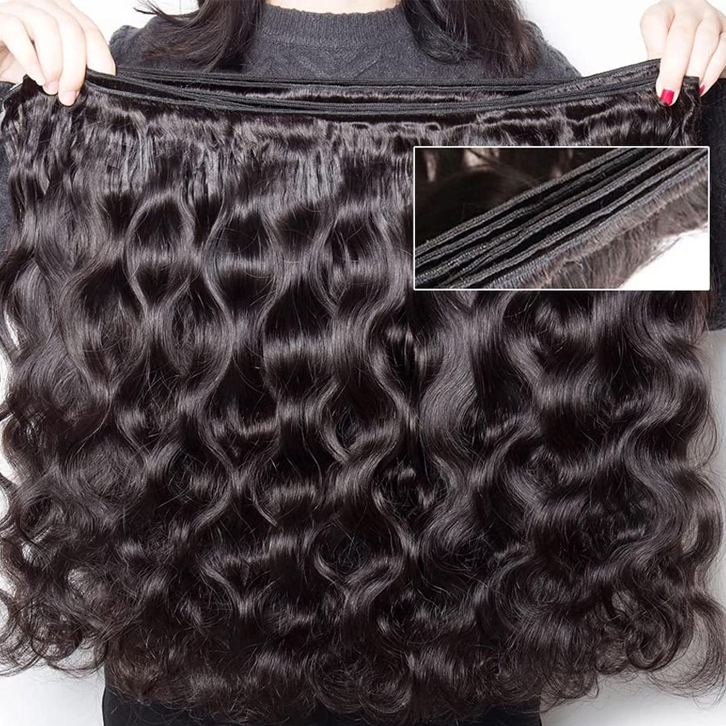 Body Wave Bundles Brazilian Human Hair Bundles for Women 100% Virgin Hair Natural Color Body Wave Bundles Hair Extensions 14 16 18 Inch