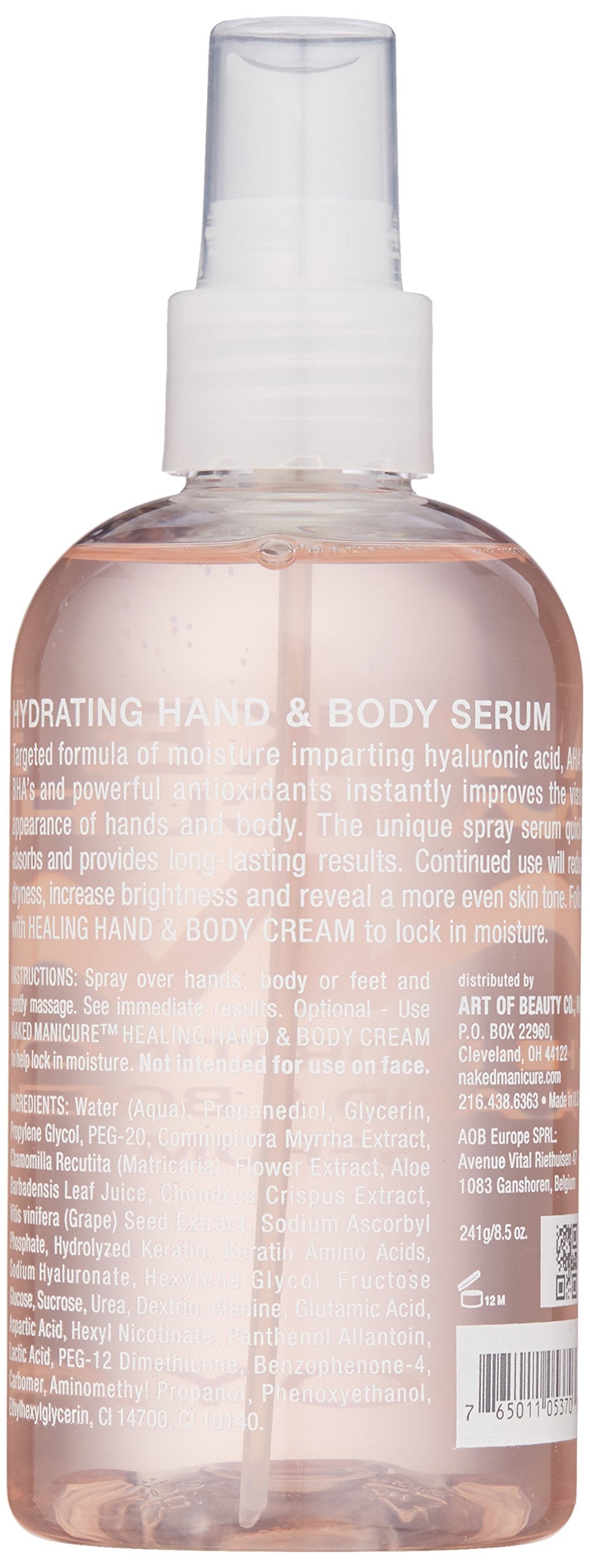 ZOYA Naked Manicure Hydrating Hand and Body Serum, 8.5 Fl. oz.