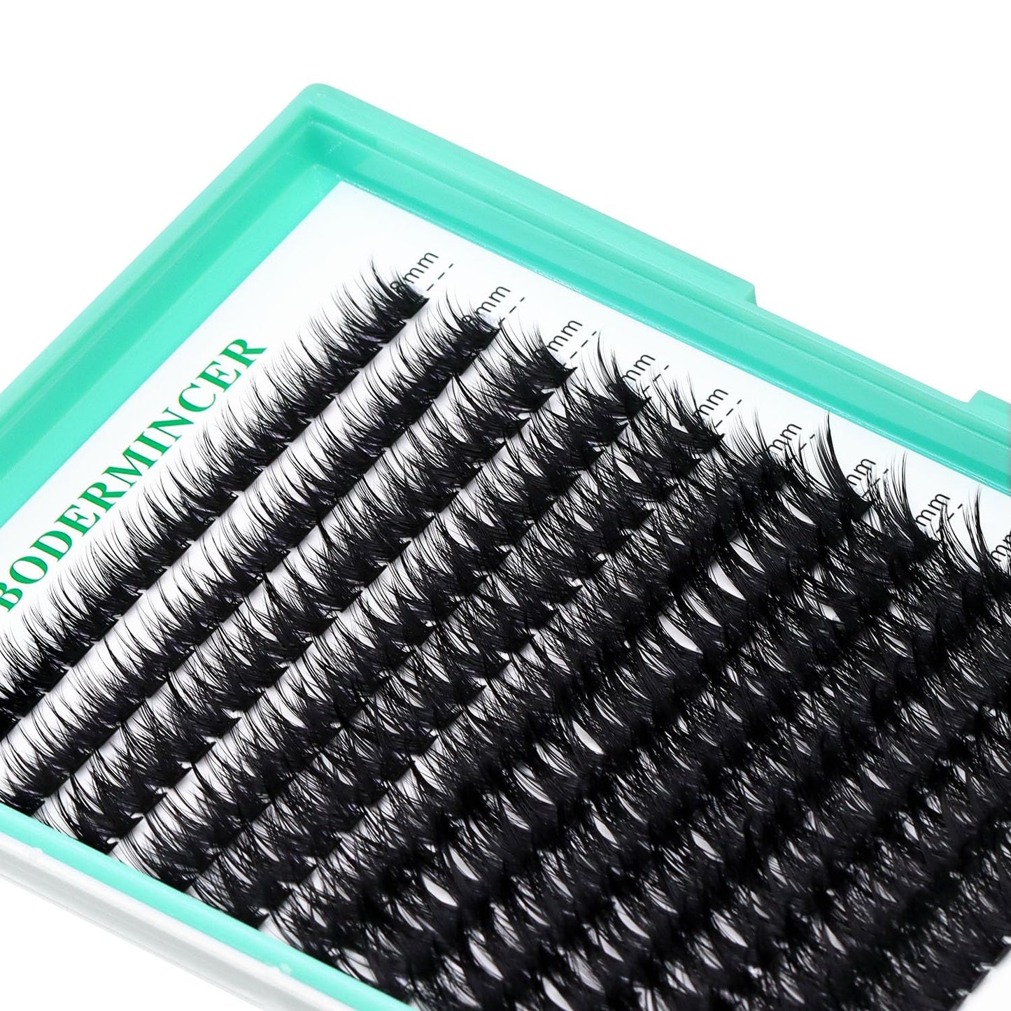 Bodermincer 20D/30D/40D/50D Cluster Large Tray 240pcs D Curl Individual Cluster Eyelashes False Eyelashes Extension Individual Eyelash Bunche Lash Cluster DIY at Home (80D-14-16-18-20mm MIX)