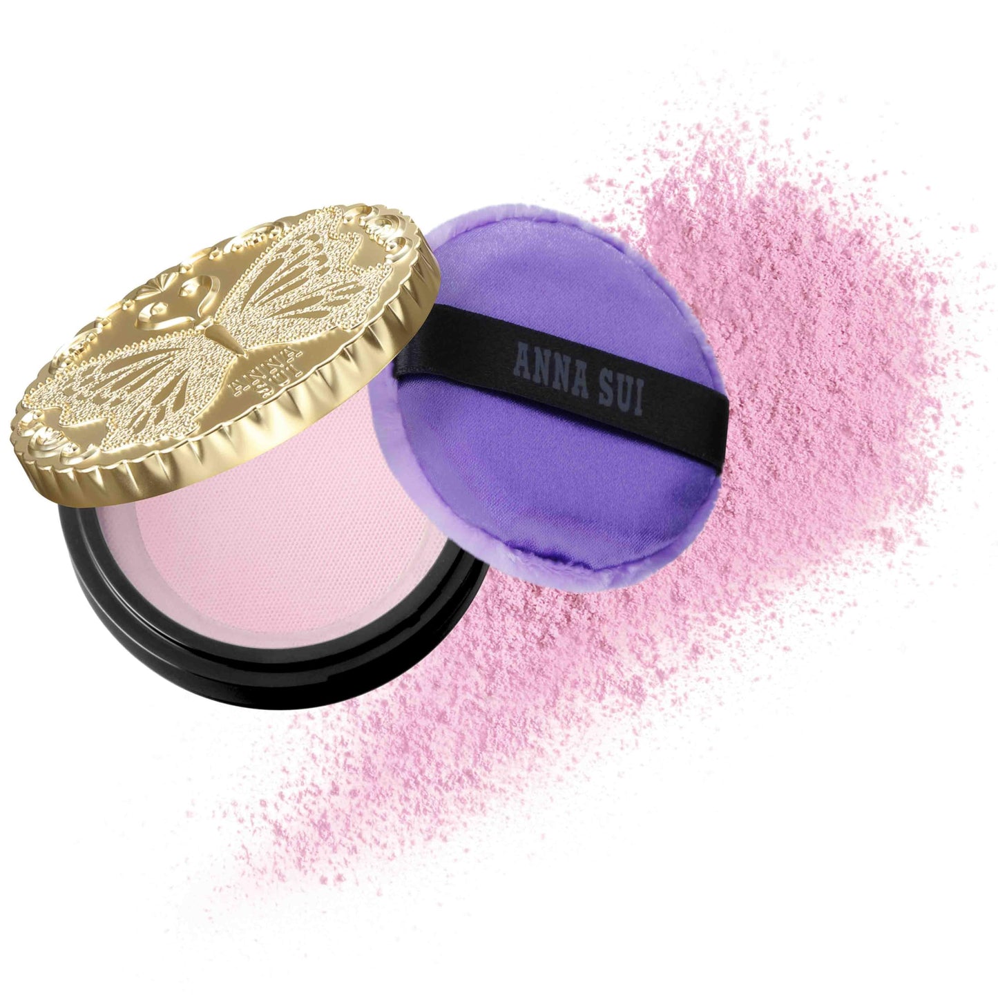 ANNA SUI - Mini Refill - Loose Face Powder - Blurring Effect and Brightening - Covering of Large Pores - Flowless Soft Focus Finish - 300 - Pink - 0.21 oz