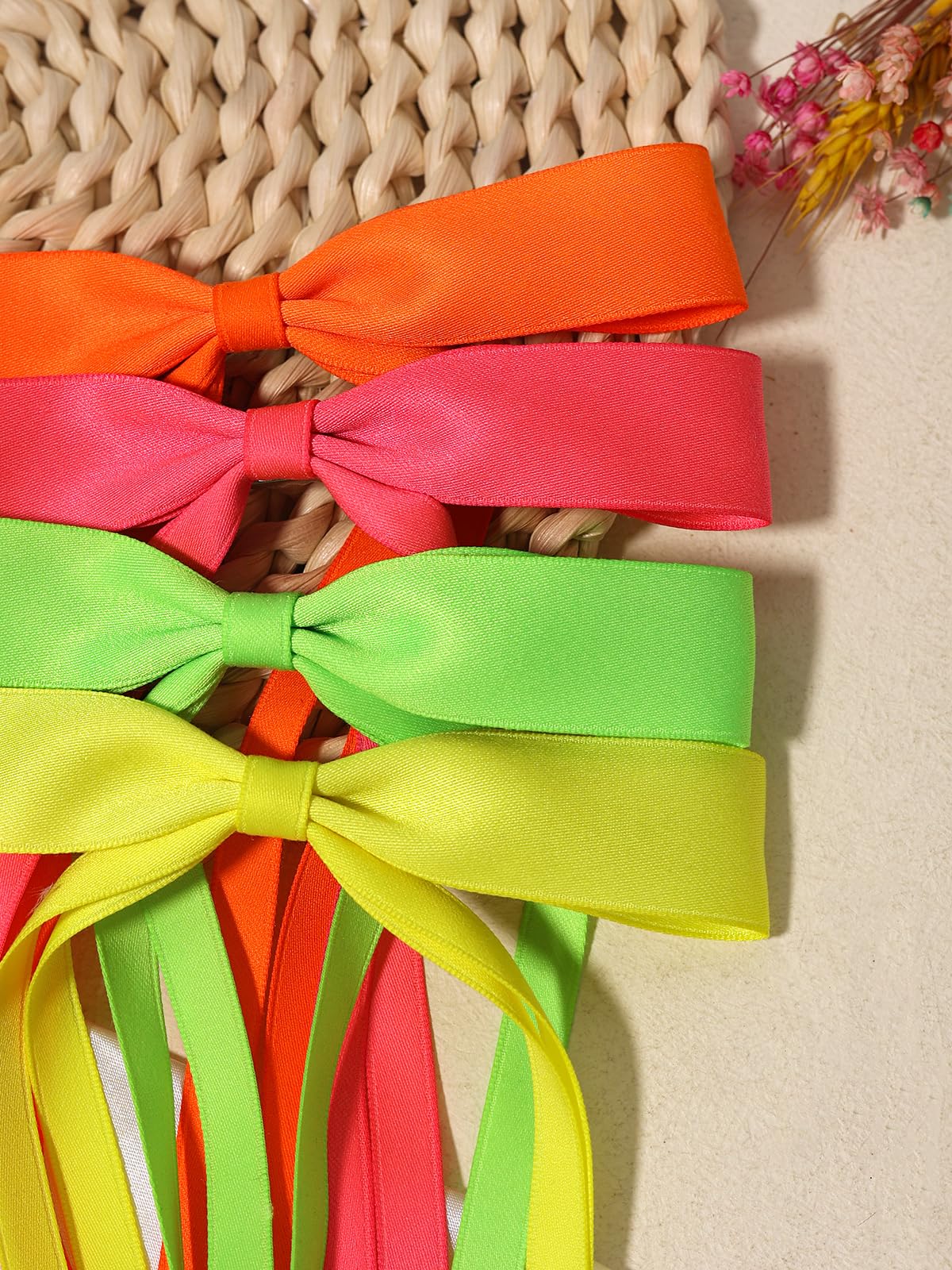 LFOUVRE Hair Accessories: Bow Clips, Tassel Ribbons, Bowknot Barrettes with Long Tails for Women and Girls