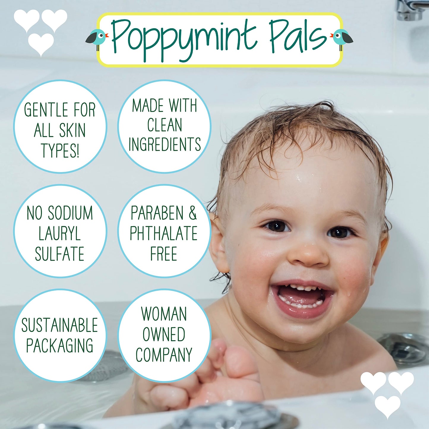 Poppymint Pals Toddler Bath Soak- Calming/Lavender Chamomile