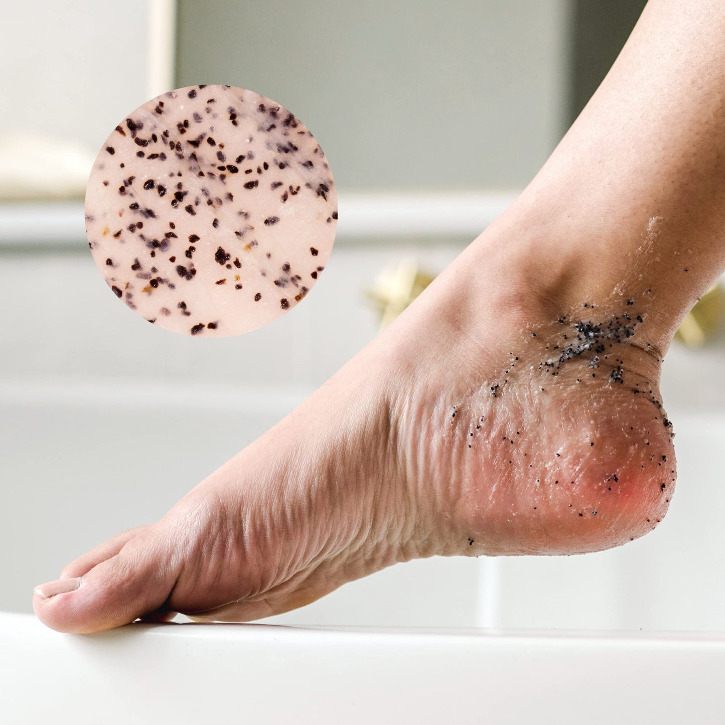 Bare August Foot File, Foot Cream & Foot Scrub Exfoliator Bundle