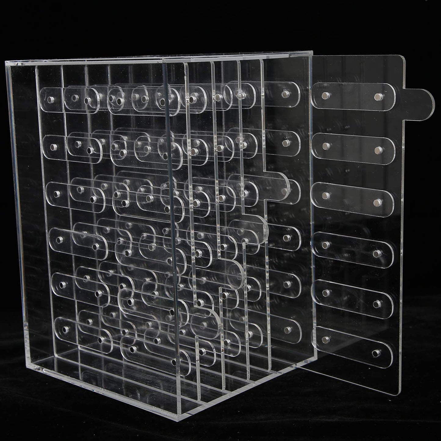 Nail Art Showing Display Stand, Transparent Acrylic Material Nail Art Tools Accessories Desktop Rack for Nail Beauty Salon