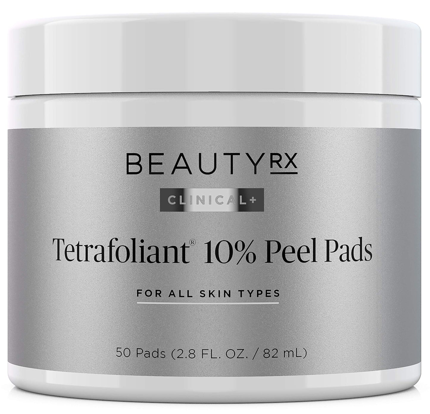 BeautyRx Advanced Exfoliating Therapy Pads - 10% Glycolic Acid - Chemical Peel At Home - 50 Pads