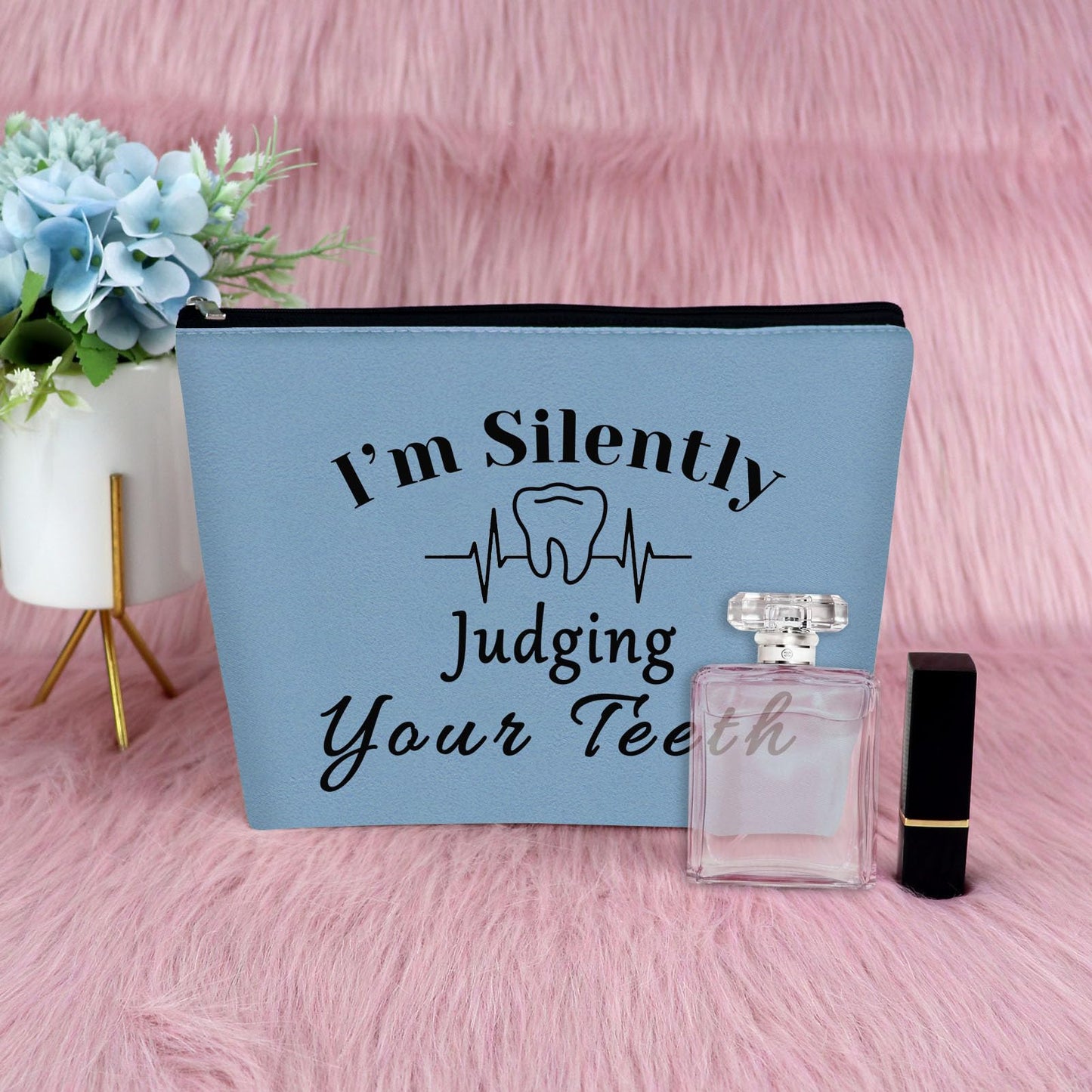 Dentist Gifts for Women Makeup Bag Dentist Appreciation Gift Dental Hygienist Gifts Dental Assistant Gifts Dentist Thank You Gifts Graduation Gift for Medical Student 2Pcs Travel Cosmetic Pouch