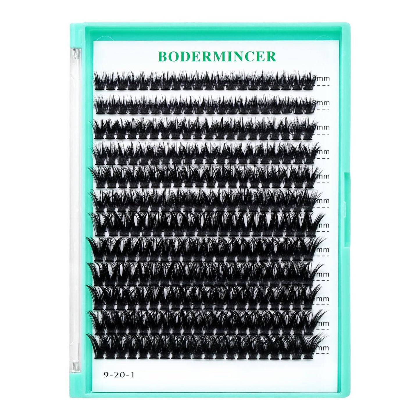 Bodermincer 20D/30D/40D/50D Cluster Large Tray 240pcs D Curl Individual Cluster Eyelashes False Eyelashes Extension Individual Eyelash Bunche Lash Cluster DIY at Home (80D-14-16-18-20mm MIX)