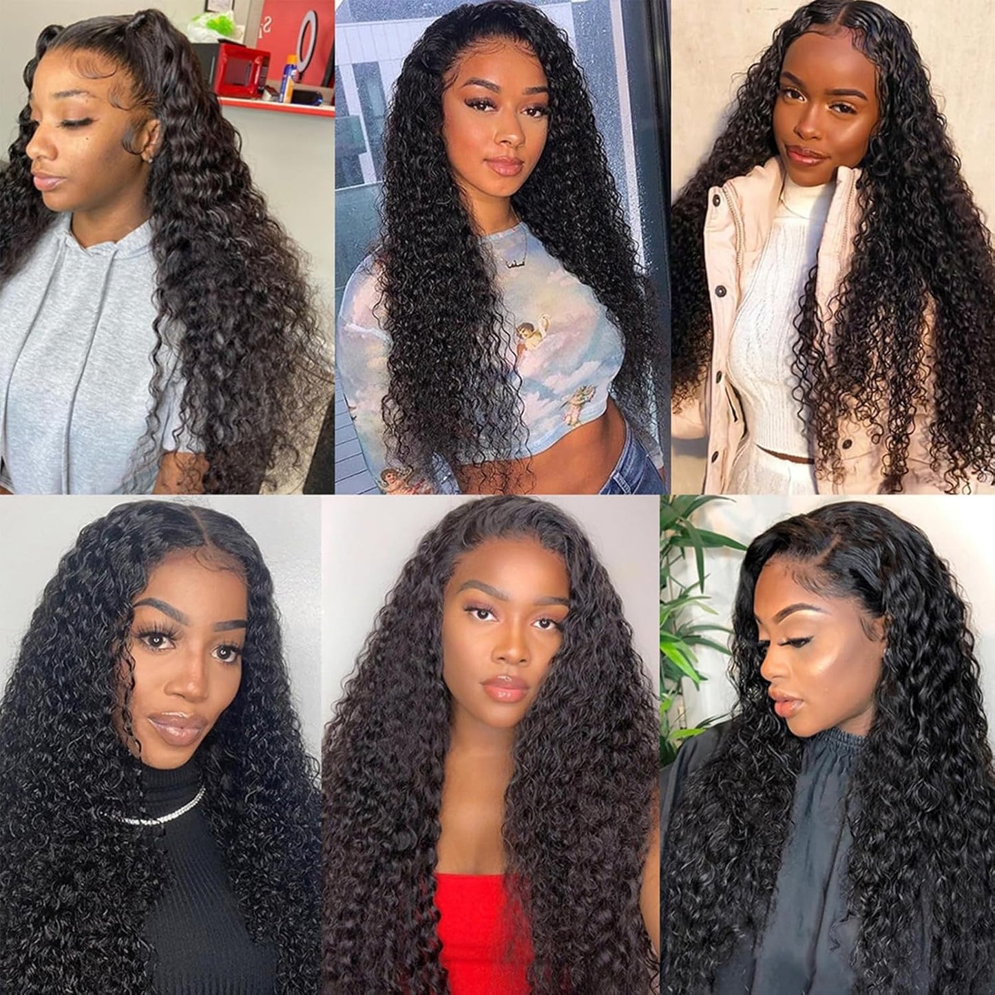 4x4 Deep Wave Lace Closure Human Hair 14 Inch Ear to Ear HD Lace Free Part Closure 100% Brazilian Virgin Human Hair Extensions 150% Density Lace Closure Pre Plucked (14 Inch, Natural Black Color)