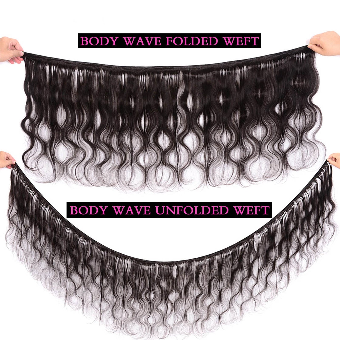 DaiMer Body Wave Human Hair One Bundle Unprocessed Body Wave Hair Extensions Double Weft 10A Brazilian Hair Bundles Wet And Wavy Hair Weave 28 Inch