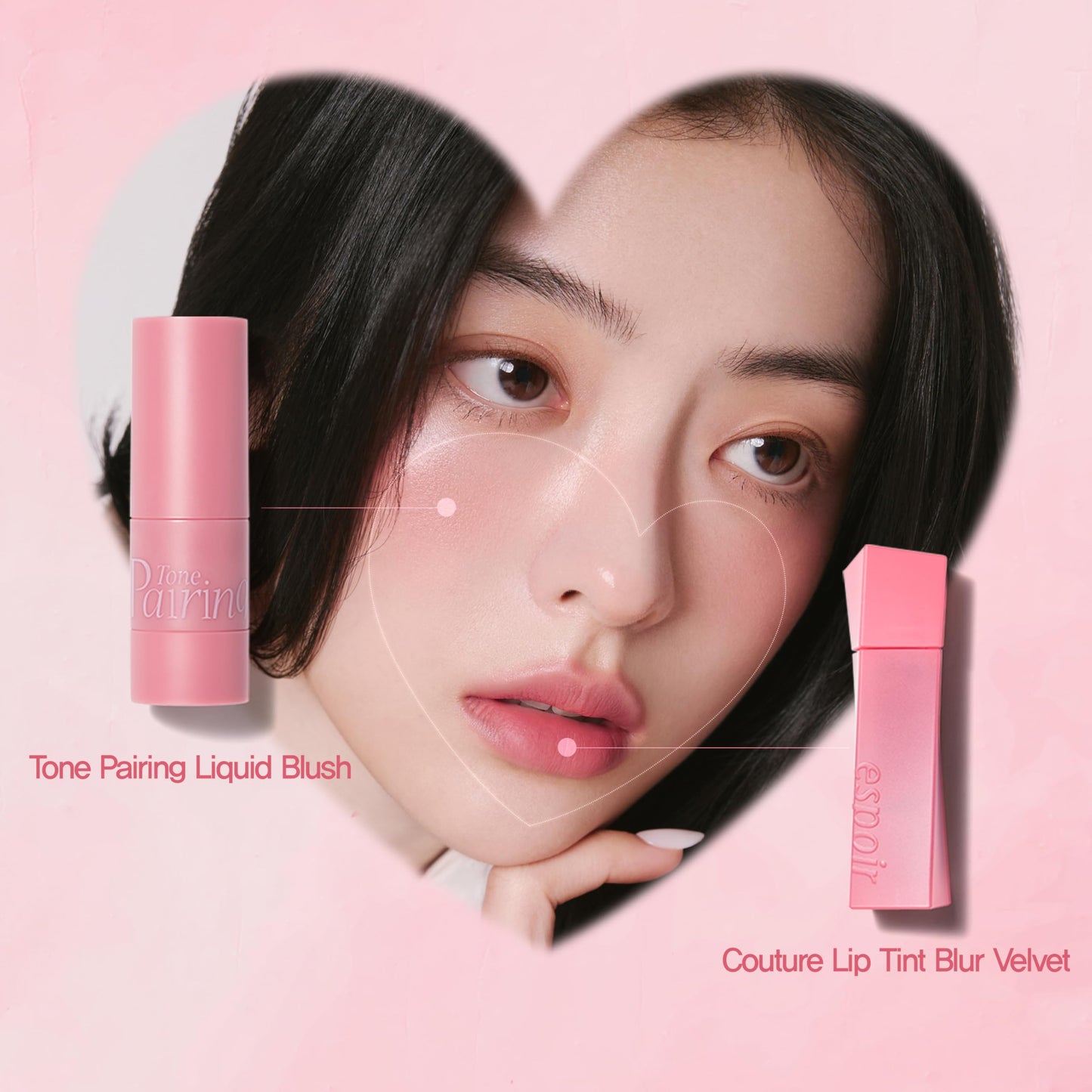 Espoir Couture Lip Tint Blur Velvet # Serenade Combo | Popular Color Limited Lip Tint Combo | Lightweight Matte Finish without Oil | Daily and Versatile Pink | Korean Lip Makeup | K-Beauty