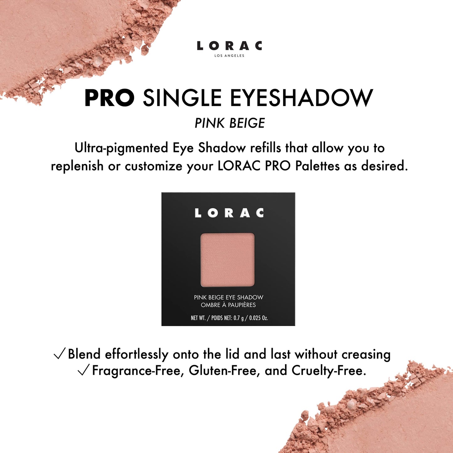 LORAC Eye Shadow Refill Pan | Matte Eye Shadow | Single Color | Aurora Orange